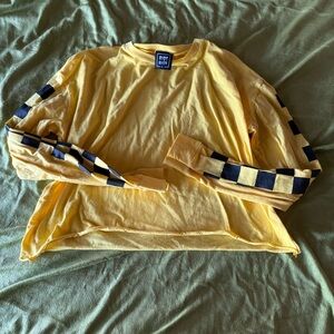 RIOT QUEEN long sleeve crop top